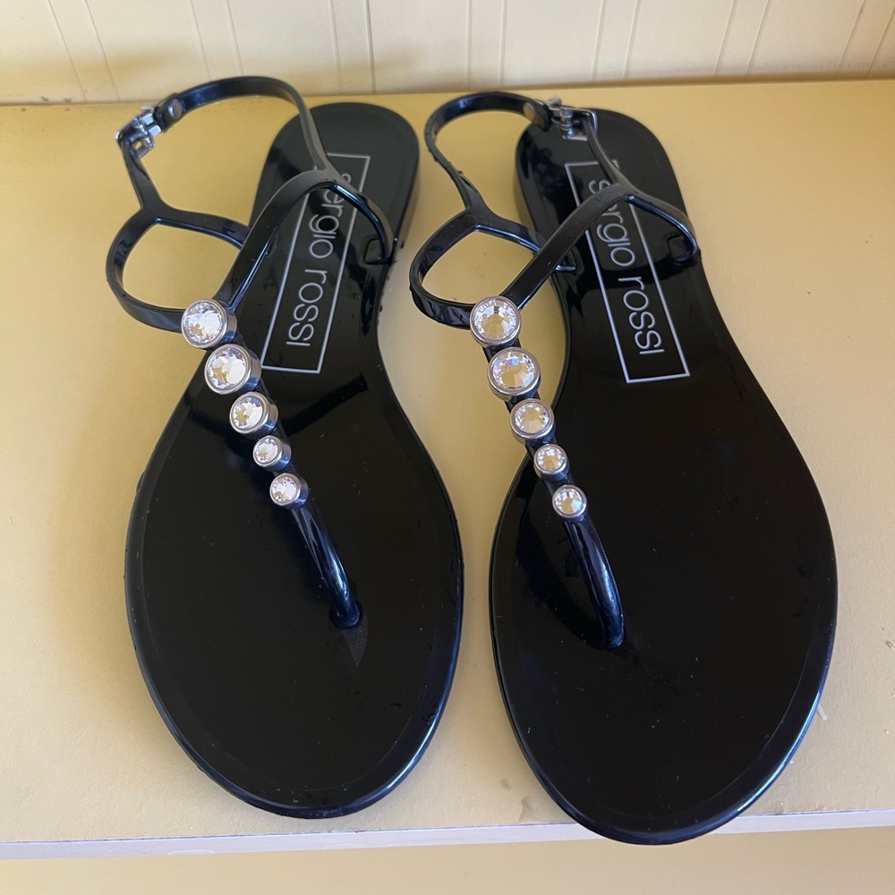 Sergio Rossi jelly sandals